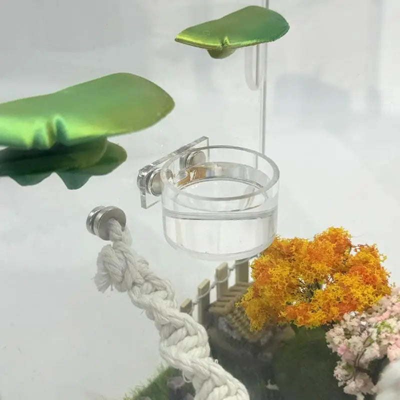 New Reptile Feeding Dish Set Mini Magnetic - MyPetDollar.com