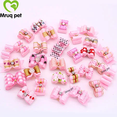 20pcs Pet Dog Cute Hair Bows with - MyPetDollar.com