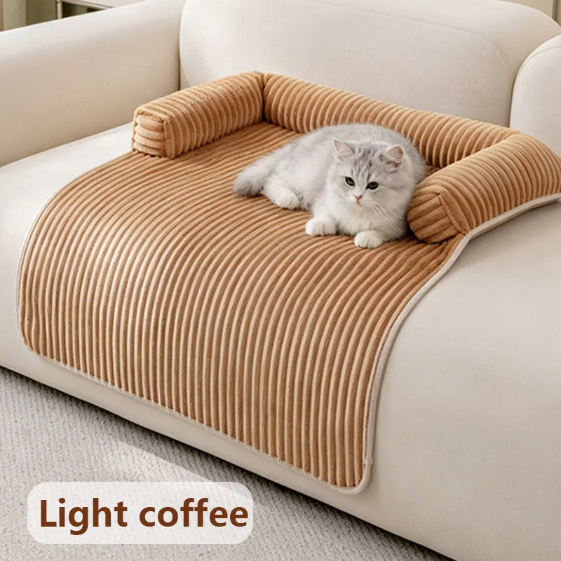 Plush Mat Dog Bed Winter Warmth Cat Sleeping Pad, Non-Slip