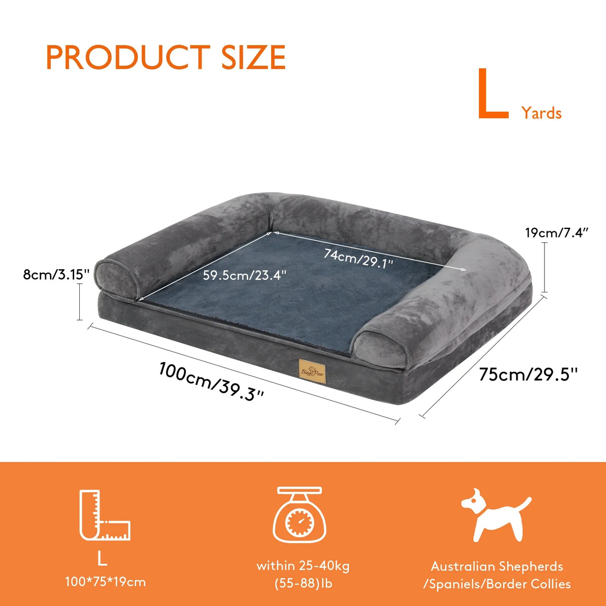 XXL XL Large Calming Dog Bed Orthopedic - MyPetDollar.com