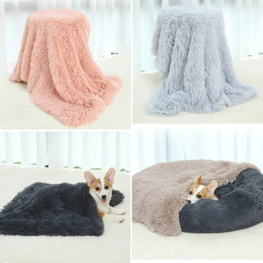 Soft Warm Fluffy Pet Blanket for Dog and Cat - MyPetDollar.com