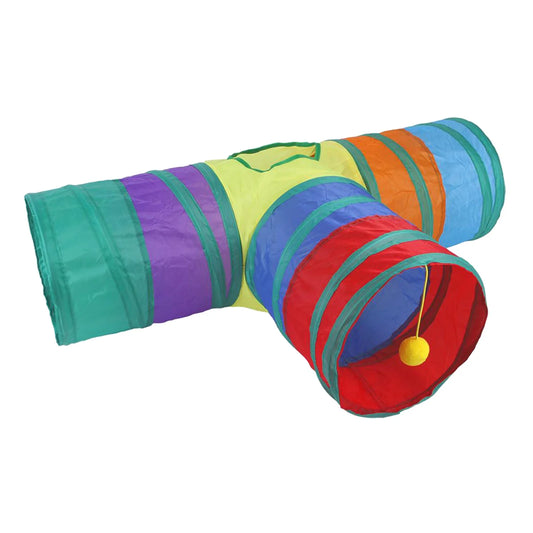 Cat Tunnel Collapsible Crawl Tube Agility Trainer Hole Toy