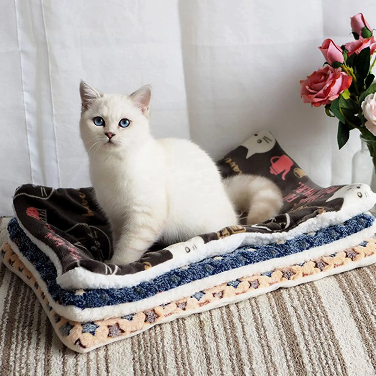 Large Size Flannel Dog Bed Thicken Cat Bed - MyPetDollar.com