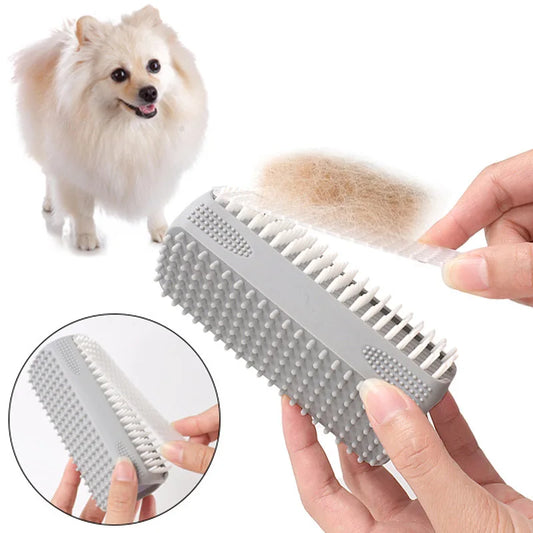 Soft Silicone Pet Bath Brush Triangle - MyPetDollar.com