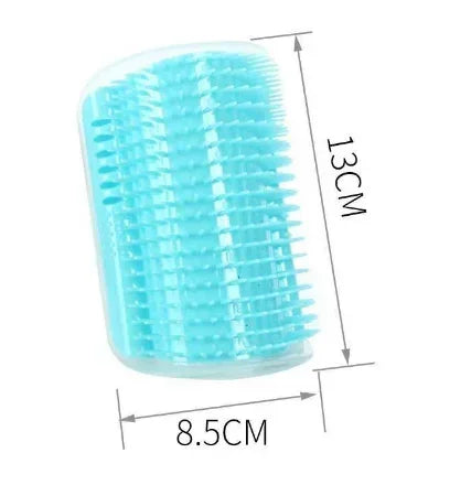 Soft Cat Self Groomer with Catnip Wall Corner Massage Comb – 9 Colors