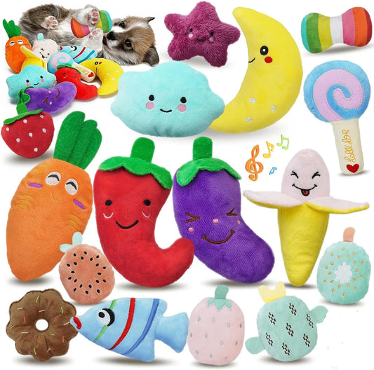 1PC Puppy Dog Plush Squeaky Toys for Small - MyPetDollar.com