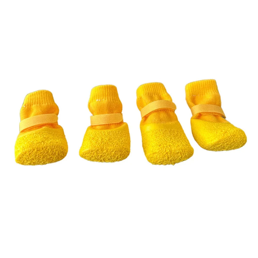 4Pcs/Set Portable Anti-slip Dog Shoes - MyPetDollar.com