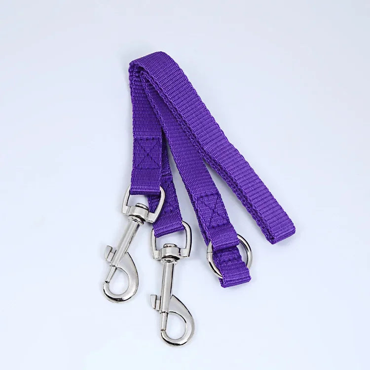 Outdoor Walking Two Dogs Leash Coupler Double Twin Lead