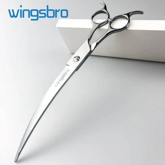 Wingsbro Pet Scissors 9/8" Silver Curved Pet - MyPetDollar.com