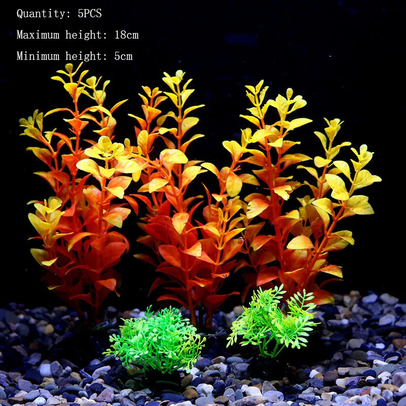 Artificial Water Plant Flower Set Sight of World Garden Lotus for Aquariums
