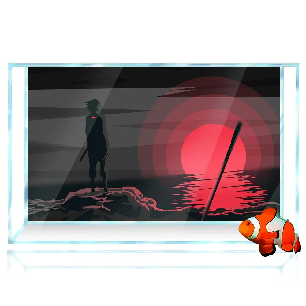 Aquarium Background Sticker - Ninja Cartoon - MyPetDollar.com