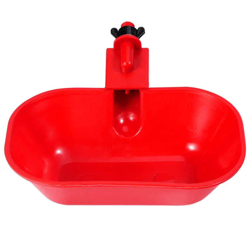 Poultry Water Dish Pet Drinking Dispenser – Livestock Feeders & Waterers