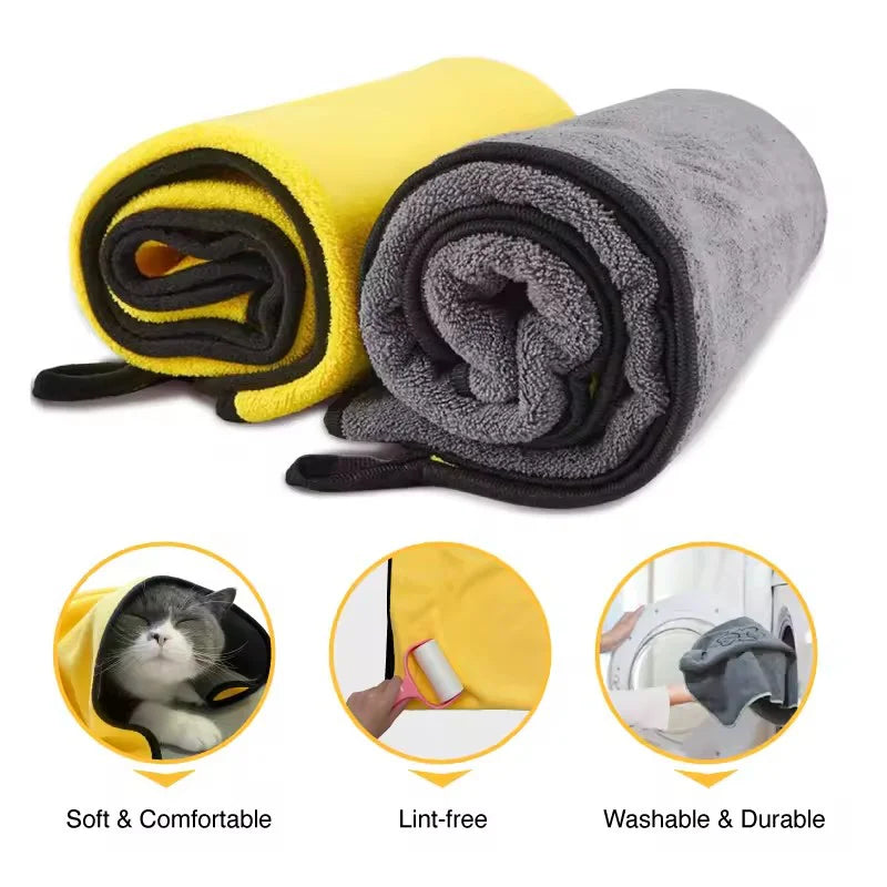 Quick Drying Microfiber Pet Bath Towels - MyPetDollar.com