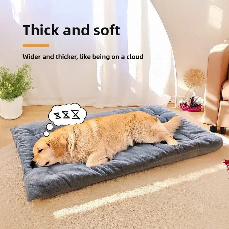 Calming Fluffy Dog Bed Large Pet Sleeping - MyPetDollar.com