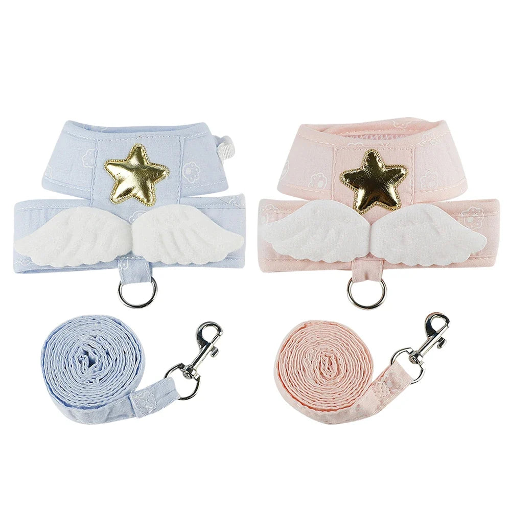 Angel Wing Cat Harness and Leash Set, Cute - MyPetDollar.com
