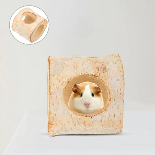 Birch Wood Hamster Tunnel Hideout for Guinea - MyPetDollar.com