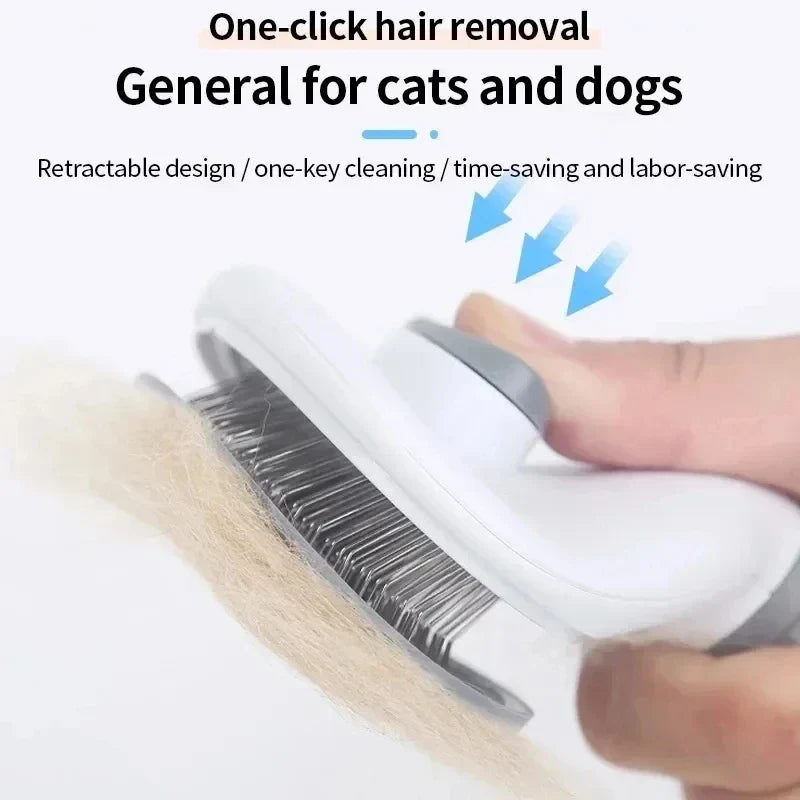 Self Cleaning Dog Cat Brush Comb, Pet Hair - MyPetDollar.com
