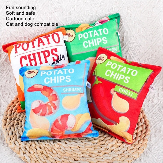 Soft Fabric Pet Toy Crinkle Paper Inside - MyPetDollar.com