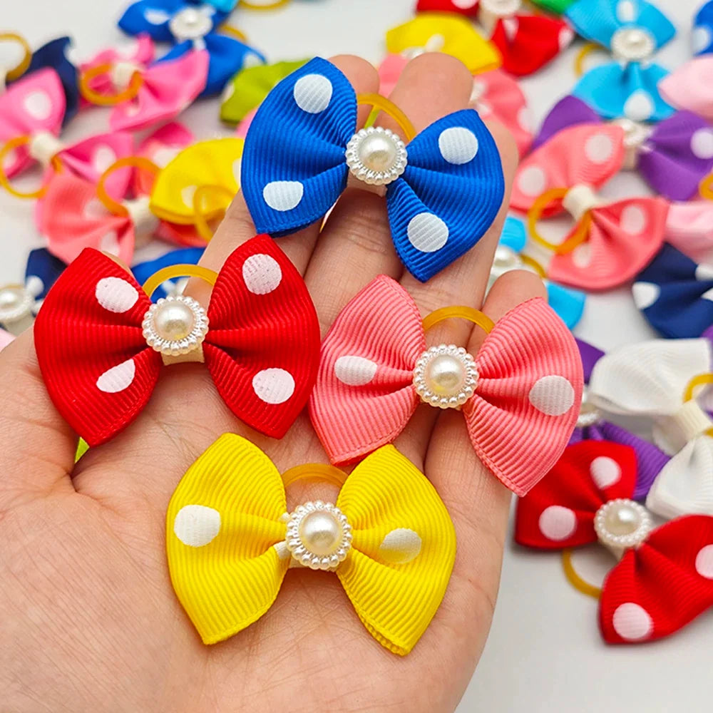 10pcs Hair Bows For Dog Pet Grooming - MyPetDollar.com