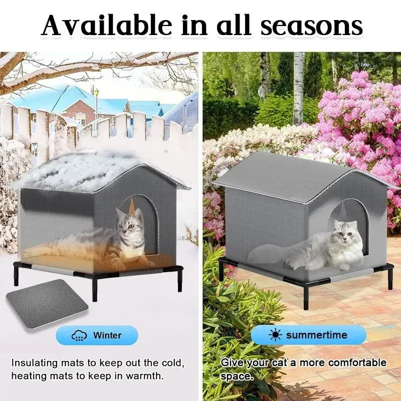 High Quality Oxford Cloth Outdoor Cat House - MyPetDollar.com