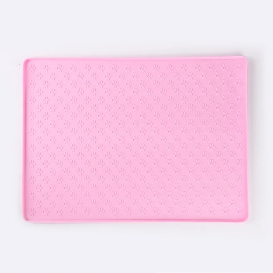 Silicone Paw Print Dog Feeding Mat, - MyPetDollar.com