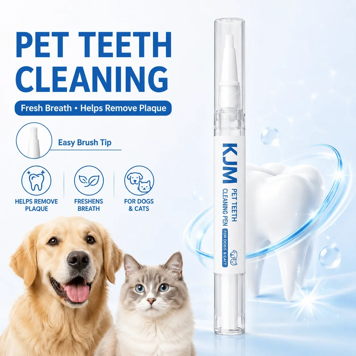 KJM 1PC No Rinse Pet Dental Cleaner Pen Dog - MyPetDollar.com