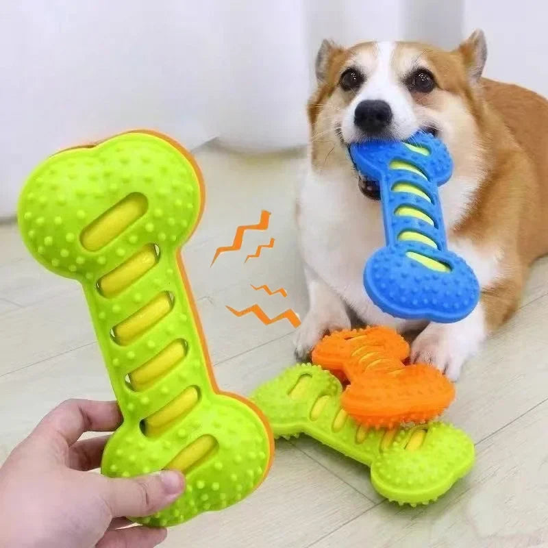 Pet Dog Chew Toys Rubber Bone Toy Bite - MyPetDollar.com