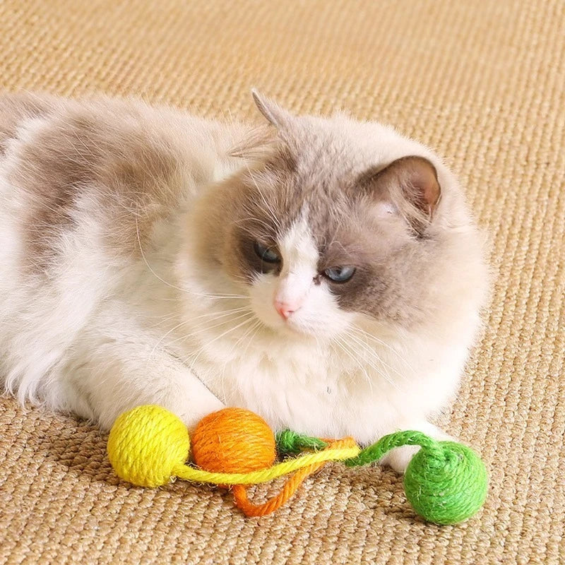 Cats Sounding Ball Interactive Handmade - MyPetDollar.com