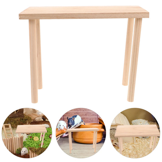 Hamster Platform Wooden Climbing Play Area - MyPetDollar.com