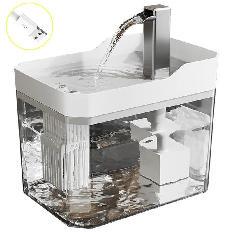USB Cat Water Fountain with Auto Filter – 3 Colors