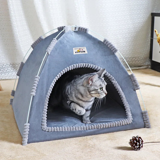 Foldable Cat House Pet Tent Four Seasons - MyPetDollar.com