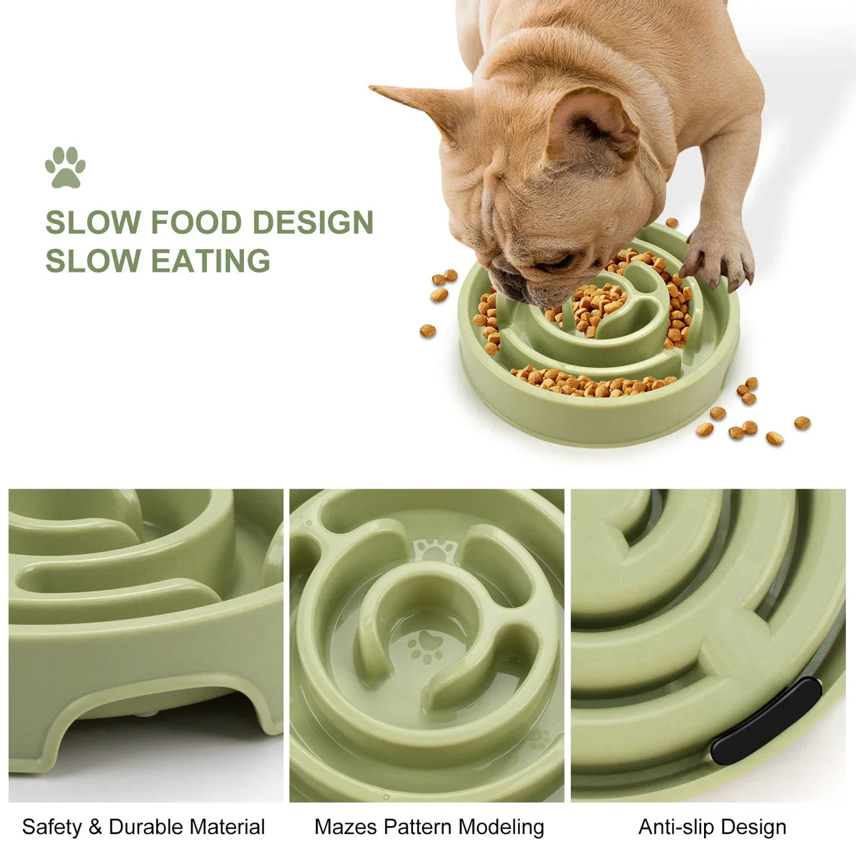 1PC Pet Dog Slow Feeder Bowl Fun Non Slip - MyPetDollar.com