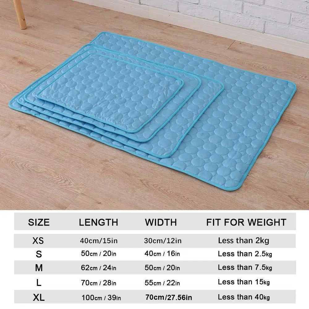 5 sizes Cold Bed Cool Ice Silk - MyPetDollar.com