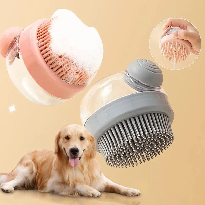1pc Pet Bath Brush Soft Silicone With - MyPetDollar.com