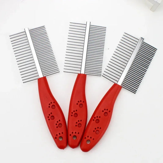 Two-sided Dog Comb Hair Removal Brush Flea - MyPetDollar.com