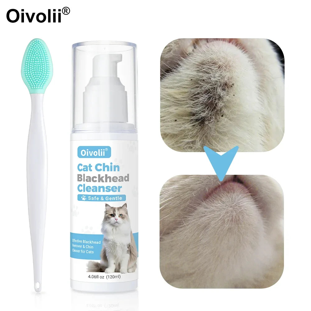 Cat Chin Cleaner 120ml Pet Chin Acne - MyPetDollar.com