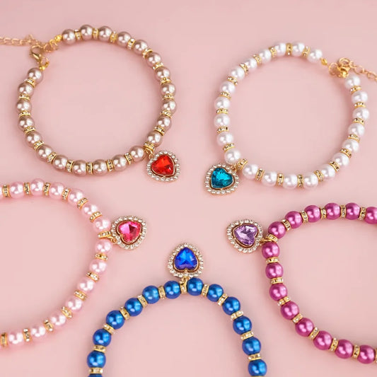 Cat Collar Pet Pearl Necklace Pet Collar Cat - MyPetDollar.com