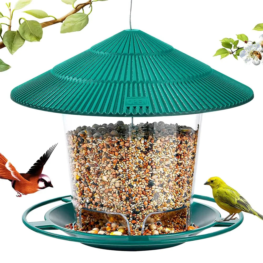 Waterproof Garden Gazebo Hanging Wild Bird Food Feeder
