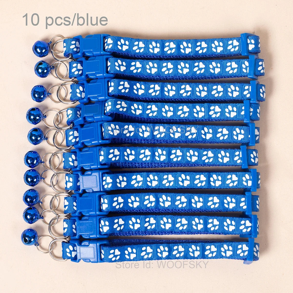 10pcs Colorful Pet Collars with Bell 23 - MyPetDollar.com