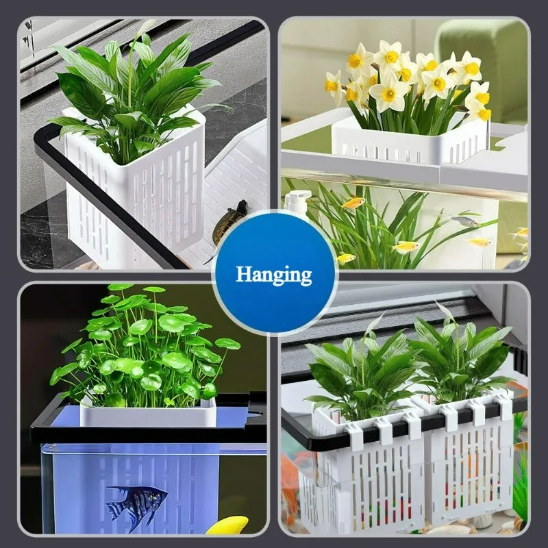Hanging Aquarium Plant Holder Plastic - MyPetDollar.com
