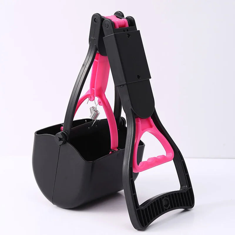 Pooper Scooper for Dog Jaw Clamp Heavy Duty Long Handle Poop