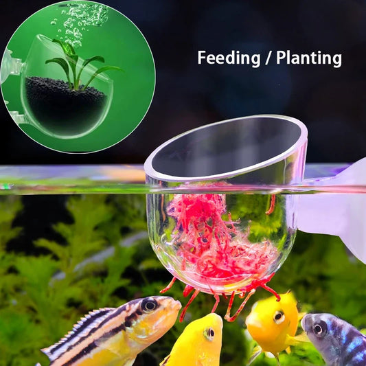 Aquarium Hanging Feeding Cups Fish Tank - MyPetDollar.com