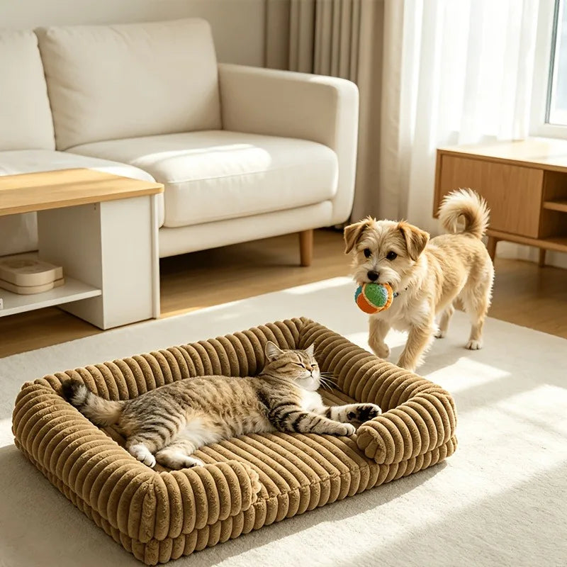 Calming Dog Bed Orthopedic Memory Foam Sofa - MyPetDollar.com