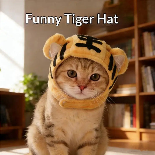 1PC Cute Tiger Fruit Cat Plush Hat Cat Puppy - MyPetDollar.com