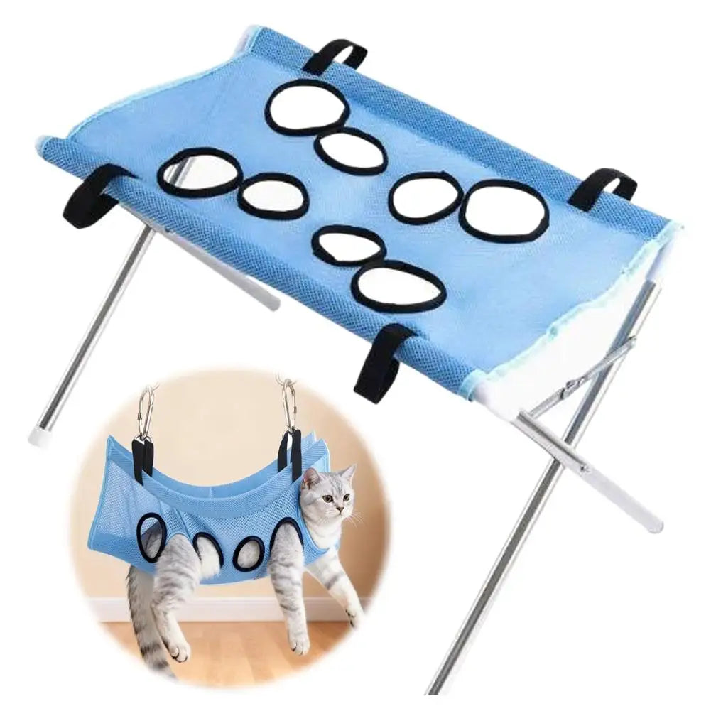 Pet Bathing Hanging Bed Stand Foldable Dog & Cat Grooming Drying