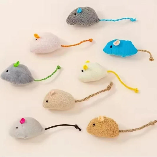 3/7PCS Interactive Plush Rat And Cat Toys - MyPetDollar.com