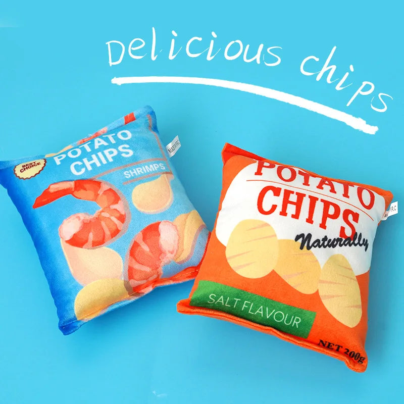 Funny Dog Toys Crisps Plush Filled Pets - MyPetDollar.com