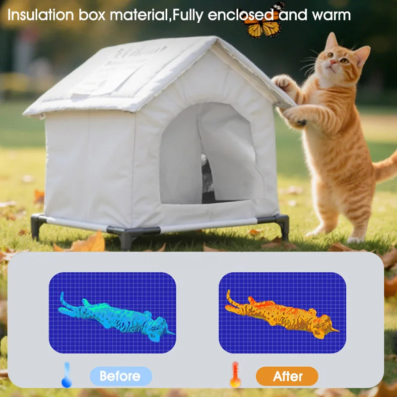 Waterproof Outdoor Pet House Thickened Cat - MyPetDollar.com