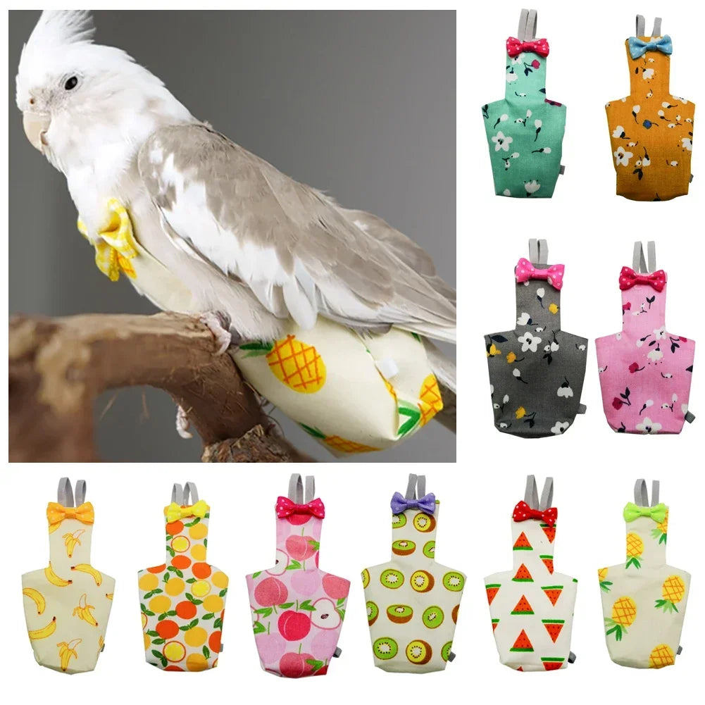 Parrot Diaper Flight Suit Diaper Clothes - MyPetDollar.com