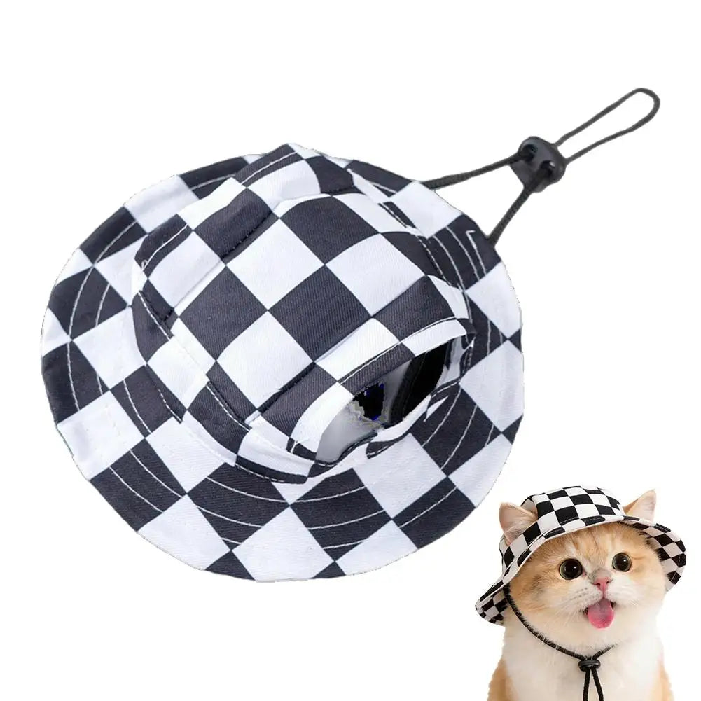Cute Print Cat Hat for Small Medium Cats - MyPetDollar.com